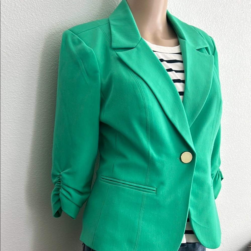 Green Women's Blazer - Picture 2 of 6